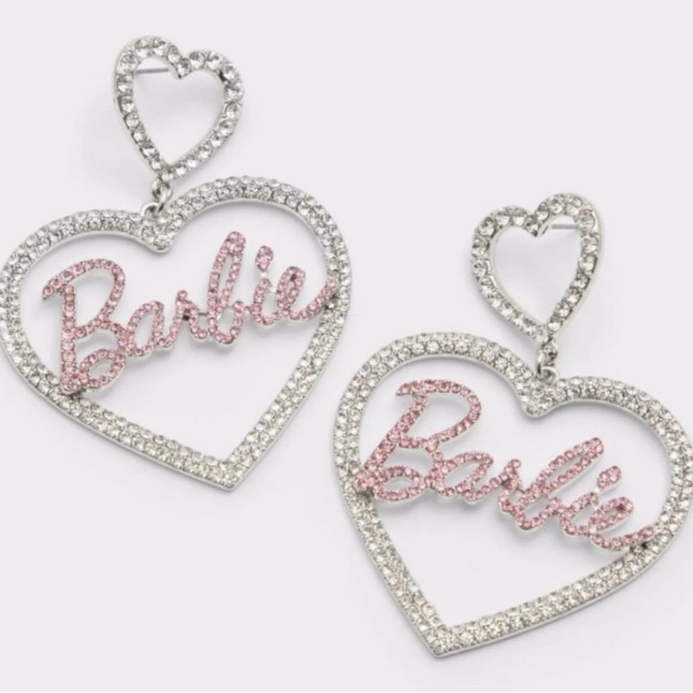 BNWT Aldo Barbie Heart Earrings - Picture 1 of 4